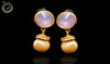 E0325_Classy Combo vibrant earrings with a touch of stones.