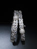 B051_ Classy Silver plated bangles studded with  American Diamond stones.