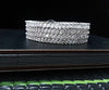 B048_ Classy Silver plated bangles studded with  American Diamond stones.