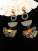 E0579_Lovely crafted hangings with geometric designs with a touch of fabric (long hanging)