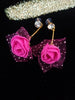 E0590_Lovely rose flower design hangings with a touch of stones (medium size hanging)