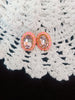 E0598_Elegant Dazzling oval shaped pink studs.