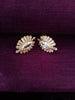 E0621_Elegant Rose Gold American Diamond studs with delicate work.