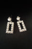 E0704_Trendy rectangular shaped danglers embellished with pearls.