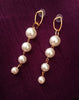 E0467_Trendy pearl chain drop earring(medium size hanging)