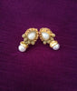 E0726_Lovely pearl studs with delicate craft work with a touch of stones.
