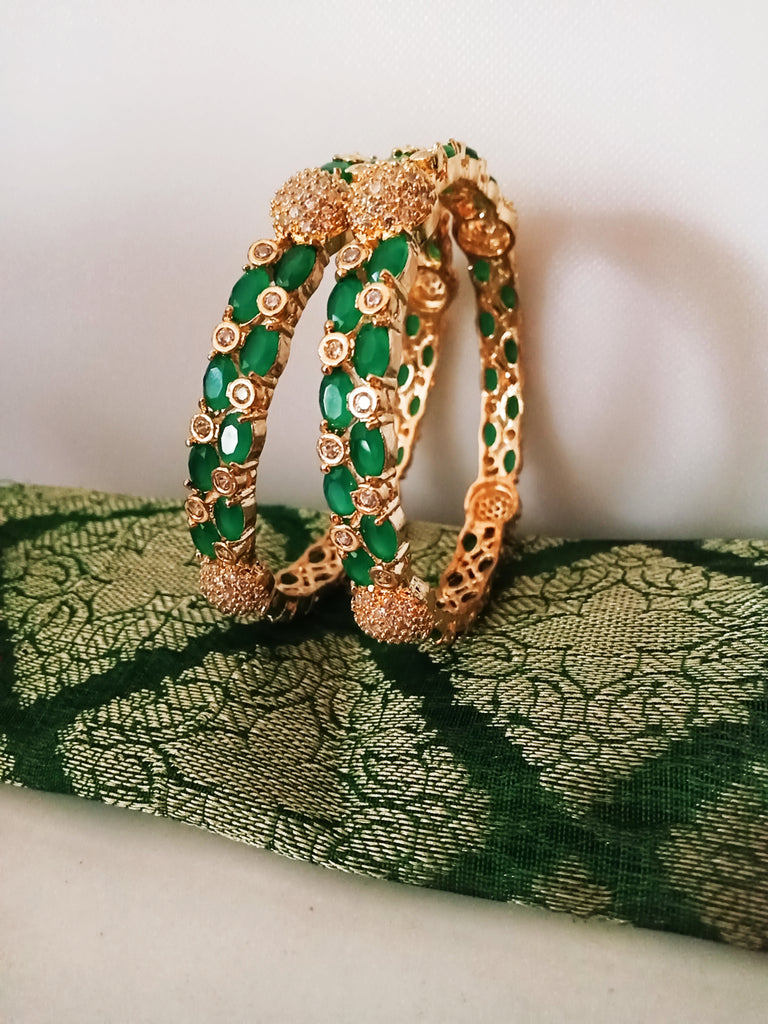 American diamond stone bangles sale