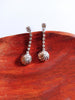 E0822_Lovely ear drop hanging studded with shining stones.