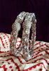 B051_ Classy Silver plated bangles studded with  American Diamond stones.