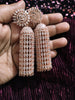E0865_Stylish  American diamond embellished danglers with delicate stone work.
