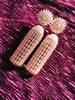 E0865_Stylish  American diamond embellished danglers with delicate stone work.