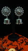 Silver oxidized earrings with never seen pattern and exclusive silver work for a stunning and stylish look.