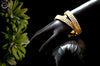 B013_Classy Style Gold Plated Bangles studded  with American Diamond stones.