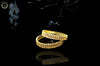 B013_Classy Style Gold Plated Bangles studded  with American Diamond stones.