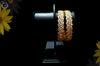 B014_Classy Style Gold Plated Bangles studded  with American Diamond stones.