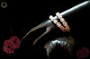 B032_S_Classy Style Rose Gold bangle studded with American Diamond stones.