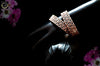 B018_Classy Style Rose Gold American Diamond studded Bangles set of 2