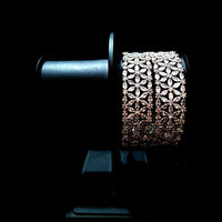 B020_S_Classy Style Silver plated Bangles studded with American Diamond stones set of 2