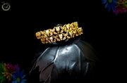 B033_Classy American Diamond studded bangles.