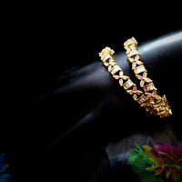 B033_Classy American Diamond studded bangles.