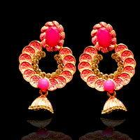 E0336_Classy Combo vibrant earrings with a touch of stones.