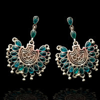 E0314_ Combo German silver Oxidized earrings.