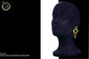 E017_Classy earring with delicate work of ruby & American diamond & kundan stones meant to put your fashion quotient higher