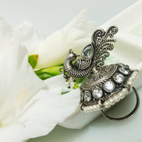 E0217_Premium Oxidized Classy Finger Ring.