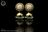 E0872_Classy light weight large in size earring with delicate work of pearl & high quality American diamond studded & Meenakari work.