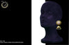 E0872_Classy light weight large in size earring with delicate work of pearl & high quality American diamond studded & Meenakari work.