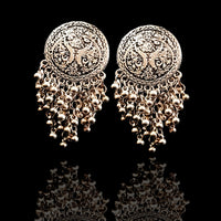 E0340_ Combo German silver Oxidized earrings.