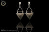 E055_Classy silver oxidized crafted earring with delicate work of Black stone