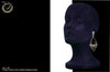 E055_Classy silver oxidized crafted earring with delicate work of Black stone