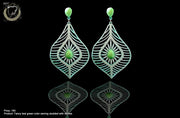 E062_Classy leafy designed earring with delicate work