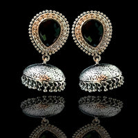 E0325_1 Combo German silver Oxidized earrings.
