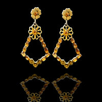 E0336_Classy Combo vibrant earrings with a touch of stones.
