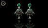 E0315_1  Combo German silver Oxidized earrings.