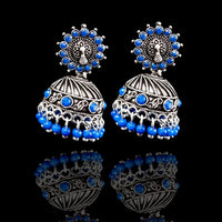 E0315_1  Combo German silver Oxidized earrings.