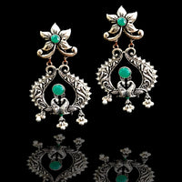 E0314_ Combo German silver Oxidized earrings.