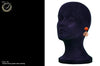 E09_Classic Style Fancy peach colored earring.