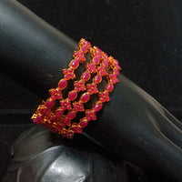 Elegant Bangle with premium quality base metal with Matte Gold Polish