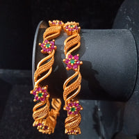 Elegant Bangle with premium quality base metal with Matte Gold Polish