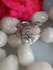 N076_Elegant Gold & Silver plated dual tone necklace set with earrings and ring studded with American Diamond stones.