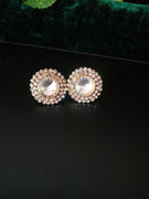 E0567_Lovely dazzling stone studs with delicate stone work.