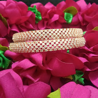 B078_S_Gorgeous  Rose Gold American diamond bangles .