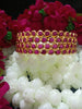 B0154_Elegant pink ruby studded bangles with fine stone work.