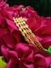 B0164_Elegant Golden sleek bangles studded with a touch of American Diamond stones.