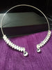 N0262_Lovely Neck piece studded with dazzling semi precious stones with a touch of stone drop.