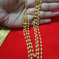 N0297_Lovely layered Micro Gold plated Necklace with delicate work.