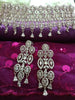 N0361_Gorgeous broad American Diamond engraved choker necklace with delicate craft work.